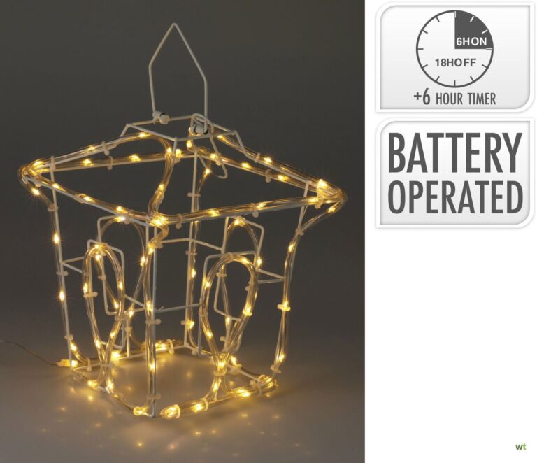 Nampook Snake light Laterne - Polypropylen - Warmweißes Licht - 22x22x25 cm Weihnachten
