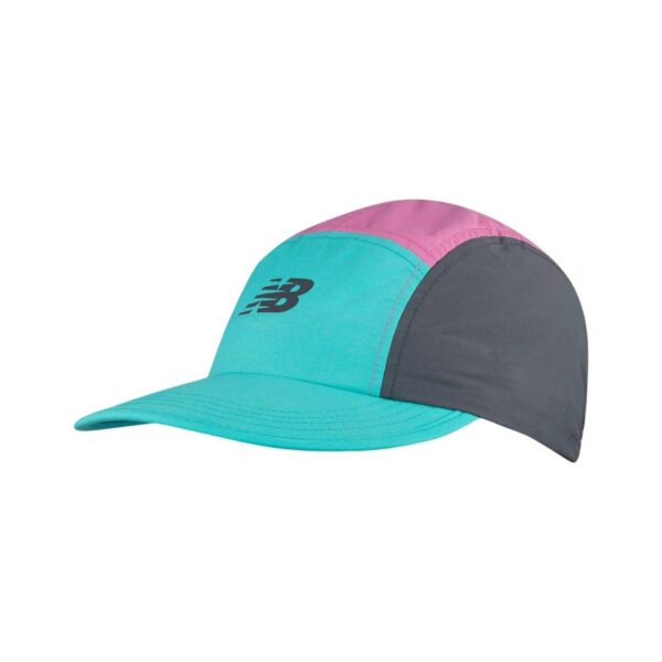 New Balance 5-Panel-Trainer-Kappe Rosa Blau Laufzubehör