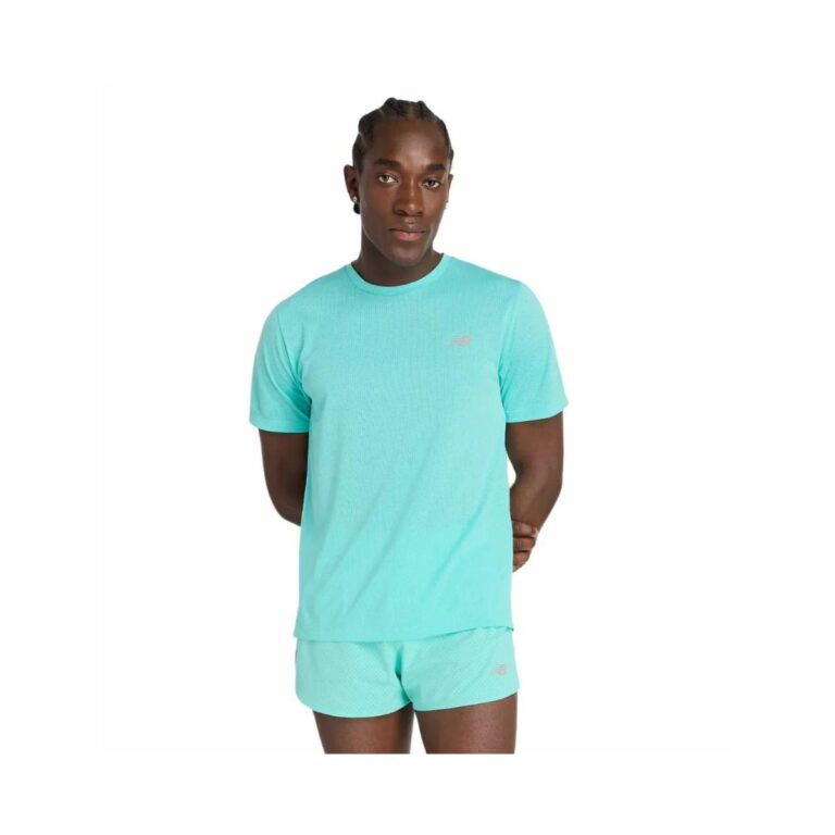 New Balance Athletics Kurzarm-T-Shirt in Blau