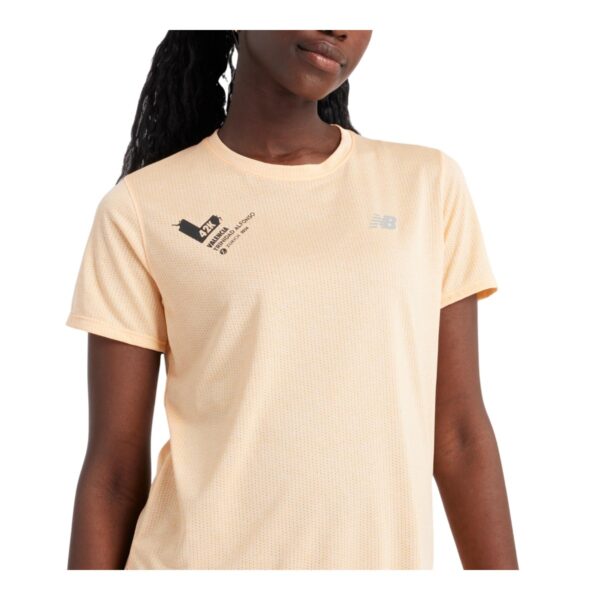 New Balance Athletics Valencia Marathon Kurzarm Orange Damen T-Shirt