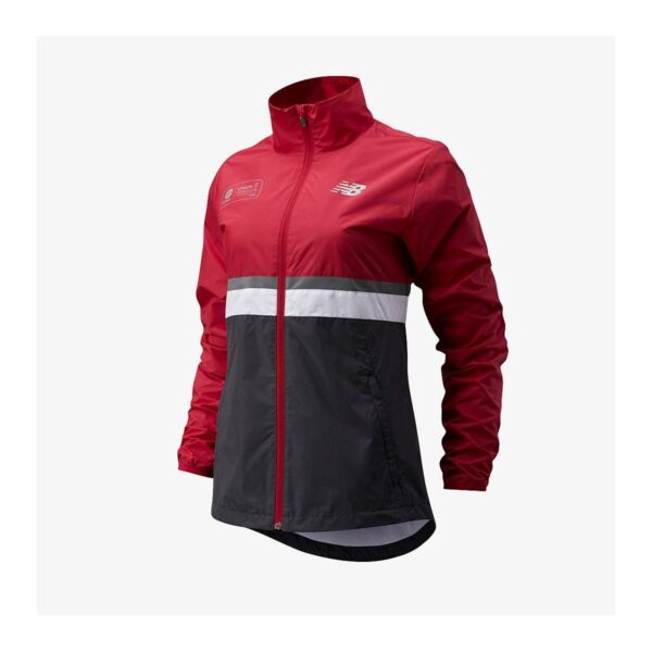 New Balance London Marathon Damen Jacke Rot Schwarz