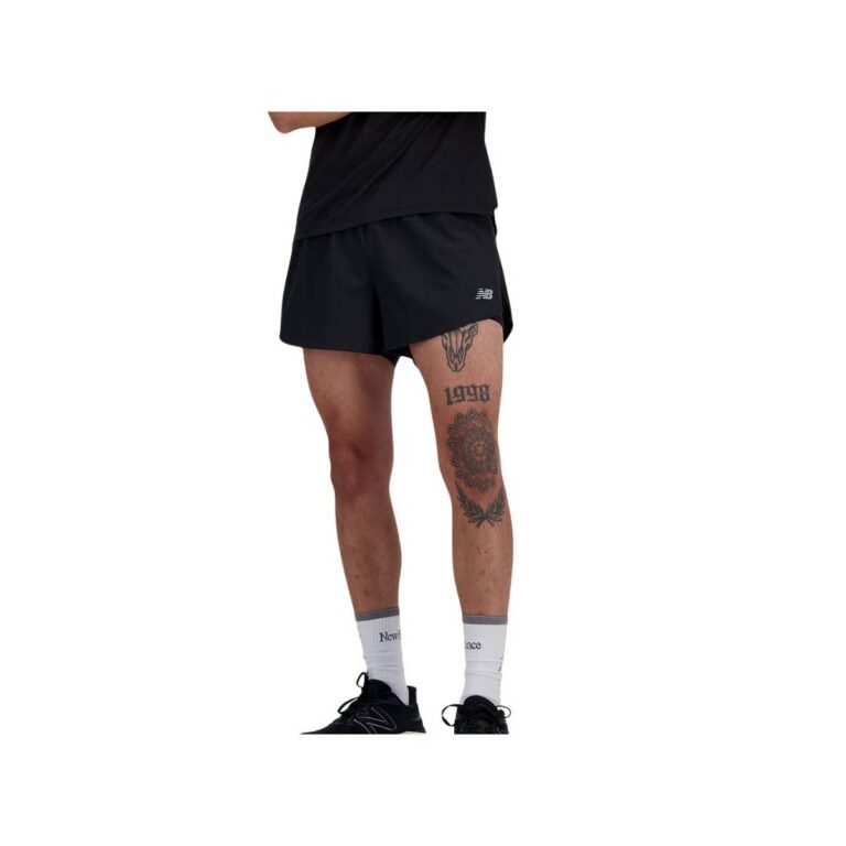 New Balance RC Split 3 Shorts Schwarz