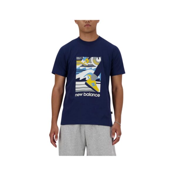 New Balance Sport Essentials Triathlon Marineblaues T-Shirt