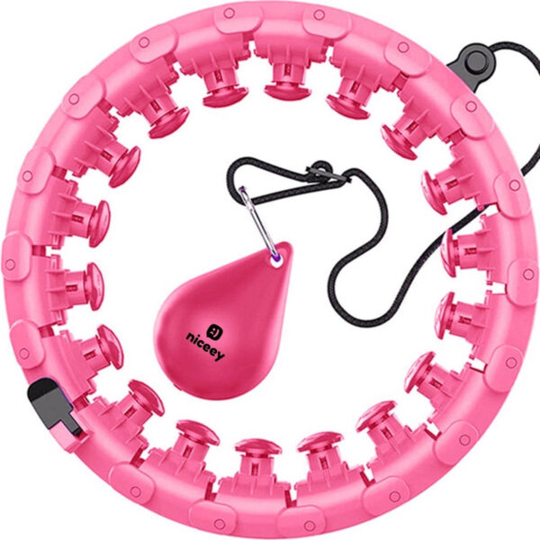 Niceey - Fitness Hula Hoop Reifen - mit Gewicht - Pink Hobby & Sport