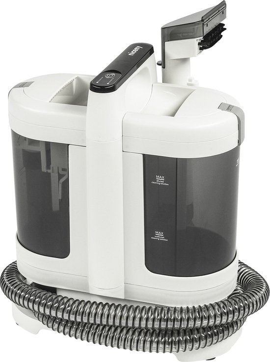 Niceey - Fleckenreiniger - Teppich-/Sofa-/Möbelreiniger - 2 Wassertänke - Tragbar - 450W - Weiß Vertaald