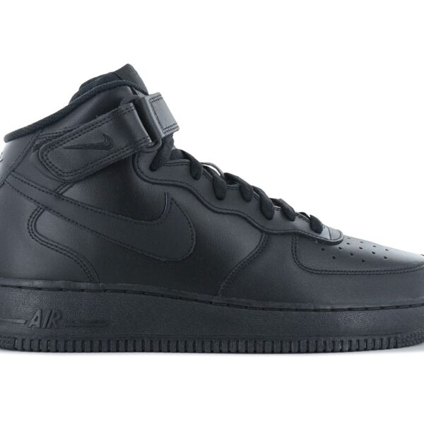 Nike Air Force 1 Mid 07 - Triple Black - Herren Sneakers Schuhe Schwarz CW2289-001