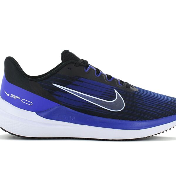 Nike Air Winflo 9 - Herren Laufschuhe Schwarz-Blau DD6203-004