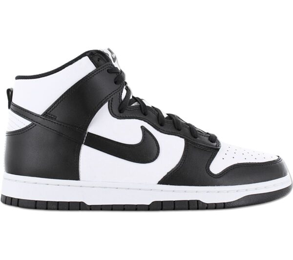 Nike Dunk High Retro - Herren Schuhe Leder Weiß-Schwarz DD1399-105 Sneaker