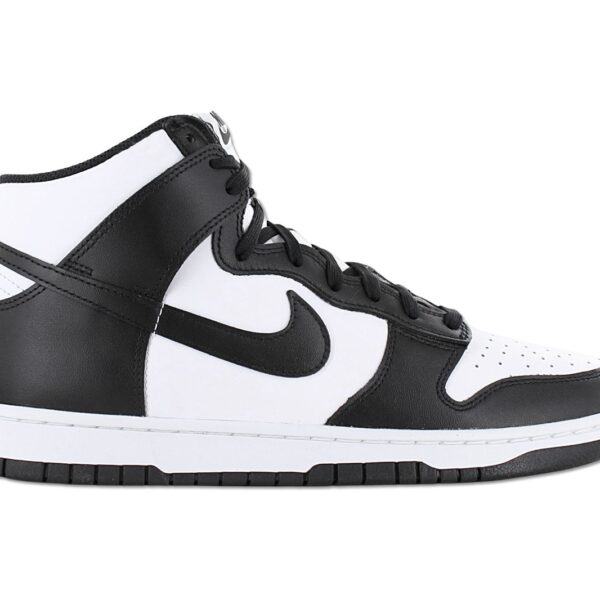 Nike Dunk High Retro - Herren Schuhe Leder Weiß-Schwarz DD1399-105 Sneaker