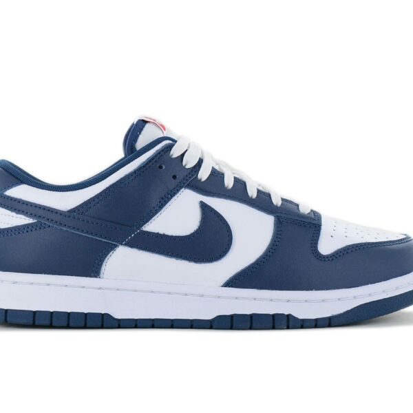 Nike Dunk Low Retro - Herren Sneakers Schuhe Leder Blau-Weiß DD1391-400