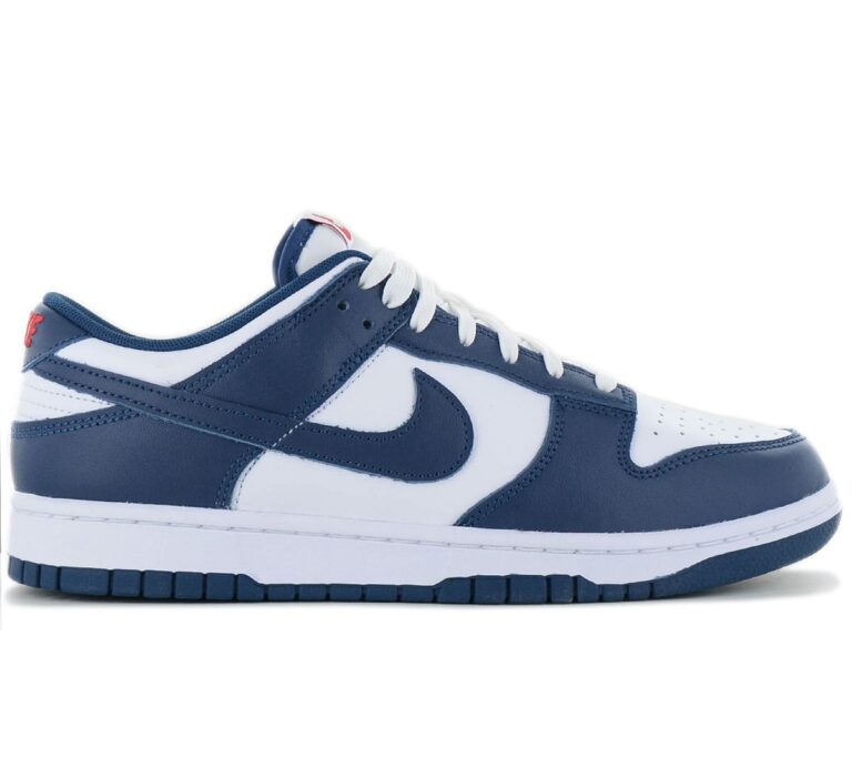 Nike Dunk Low Retro - Herren Sneakers Schuhe Leder Blau-Weiß DD1391-400