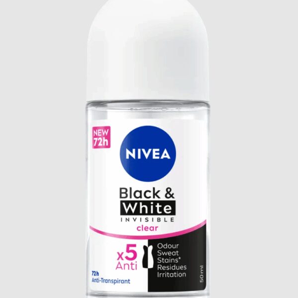 NIVEA Black & White Invisible Original Deo-Roll-On 50ml Schön & Gesund