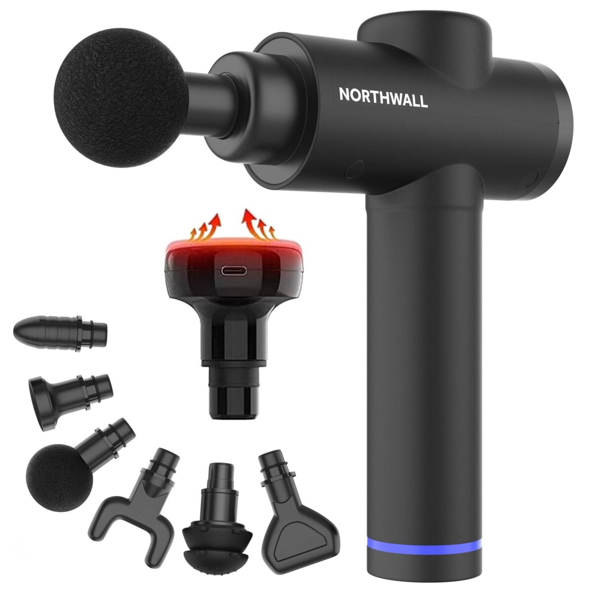 Northgun Prime mit Wärmemassagekopf - 30 Stufen - Schwarz Schön & Gesund