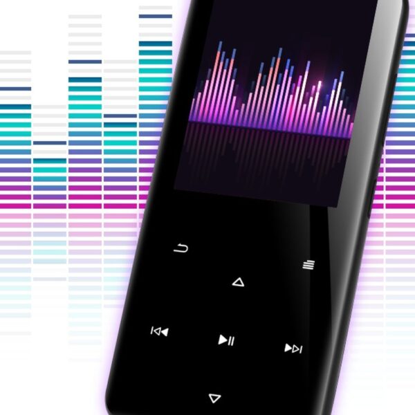 Nuvance - MP3 Player Bluetooth - 16GB interner Speicher - Unterstützung von bis zu 128GB - Voice Recorder Digital - mit FM Radio - Schwarz Elektronik