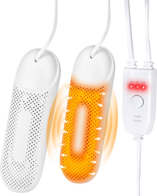 Nuvance - Schuhtrockner - Schuhtrockner mit Timer - Schuherfrischer - Trocknungsfunktion - Weiß Wohnen & Kochen