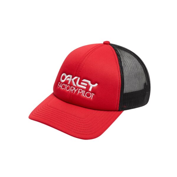 Oakley Factory Pilot Trucker Hat Rote Kappe Laufen