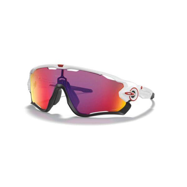 Oakley Jawbreaker Brille Prizm Road Weiß Brille Fahrradbrillen