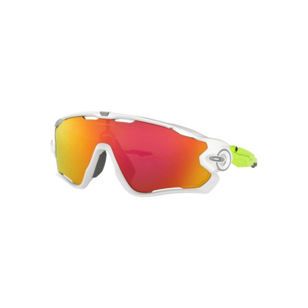 Oakley Jawbreaker Origins Brille White Prizm Ruby Fahrradbrillen