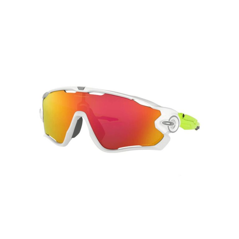 Oakley Jawbreaker Origins Brille White Prizm Ruby Fahrradbrillen