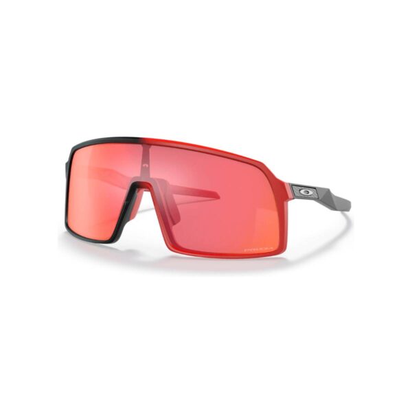 Oakley Sutro Sonnenbrille Matt Schwarz Rot Prizm Trail Torch Fahrradbrillen