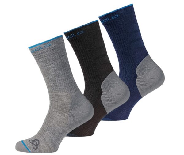Odlo All-round Long Socks - 3er-Set - Grau