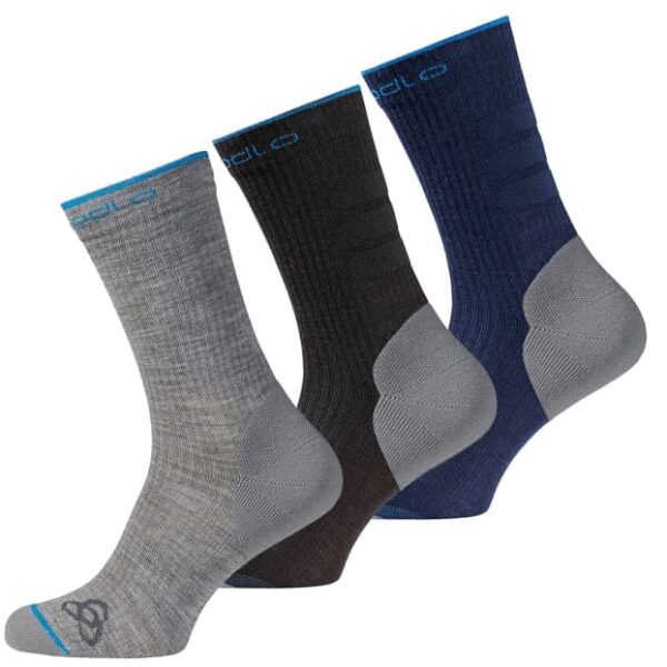 Odlo All-round Long Socks - 3er-Set - Grau