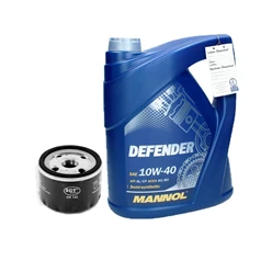 Ölwechselset mit Mannol Defender 10W40 5L Opel Arena Renault Megane 2550
