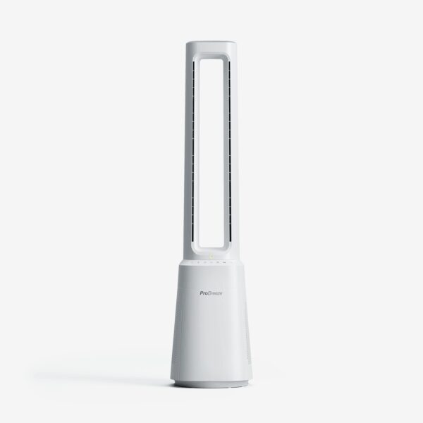 OmniAir 41" Premium-Turmventilator und Luftreiniger ohne Flügel – Weiß Ventilatoren