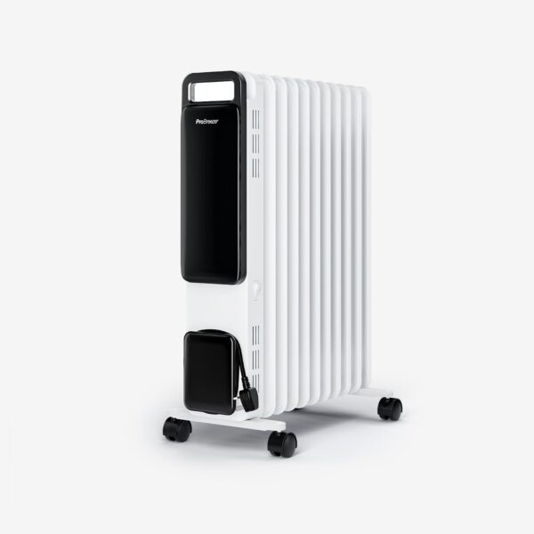 Omniwarm 2500W Öl gefüllt 11 Flossen Öko -Kühlerheizung mit digitalem Display - Weiß Neujahrsverkauf