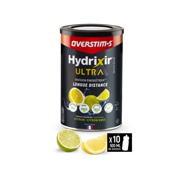Overstims Hydrixir Long Distance Energy Drink 400 g Lemon Lime Ernährung