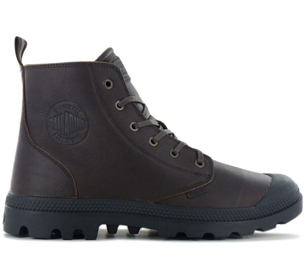 PALLADIUM Pampa Hi Zip Leather ESS - Herren Stiefel Boots Leder Braun 76888-248-M