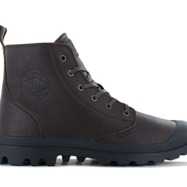 PALLADIUM Pampa Hi Zip Leather ESS - Herren Stiefel Boots Leder Braun 76888-248-M