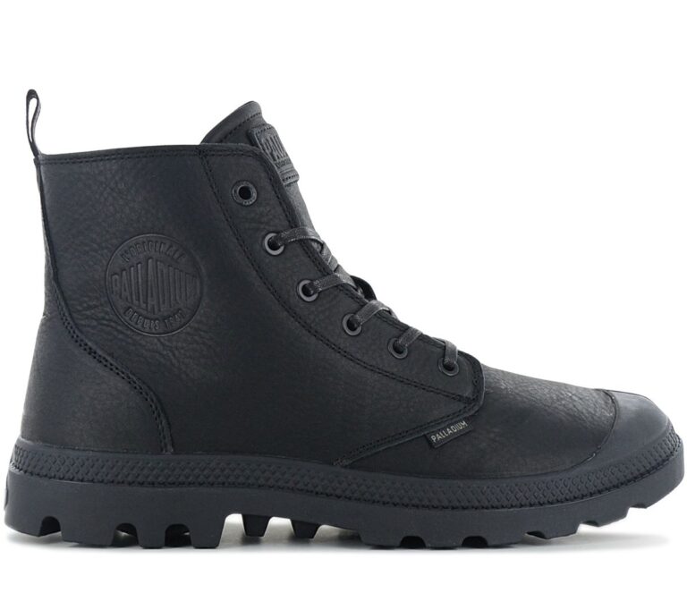 PALLADIUM Pampa Hi Zip Leather ESS - Herren Stiefel Boots Leder Schwarz 76888-008-M