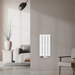 Paneelheizkörper Einlagig 300x600 mm Weiß mit Wand Anschlussgarnitur ML-Design 586
