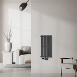 Paneelheizkörper Einlagig 600x300 mm Anthrazit mit Universale Anschlussgarnitur ML-Design 586