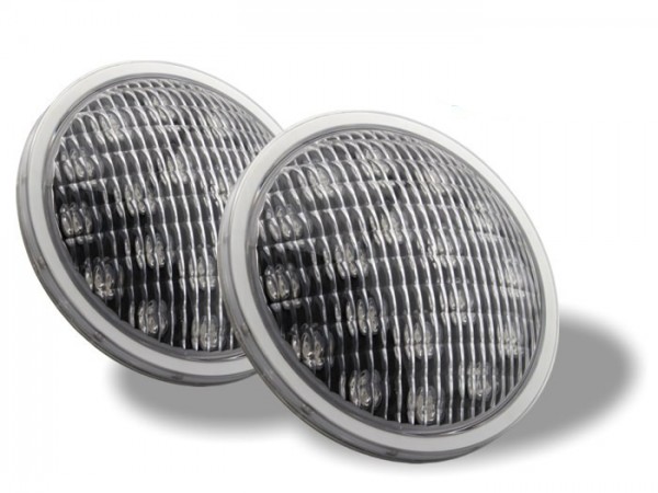 PAR56 PoolLED RGB 18x3W TriLED 12VAC 1520lm IP68 2-Set