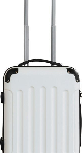 Pathsail - Handgepäck Koffer - Inkl. TSA-Schloss & Spinner-Räder - ABS - 40L x 55CM - Weiß Hobby & Sport