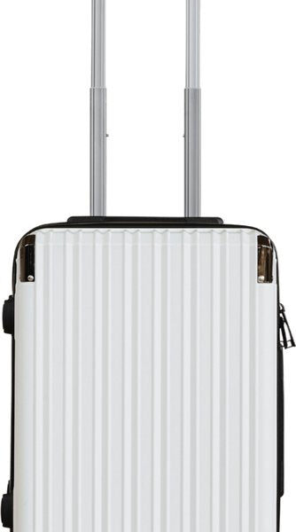 Pathsail - Handgepäck Koffer - PC - Leicht - Inkl. TSA-Schloss & Spinner-Räder - Weiß Hobby & Sport