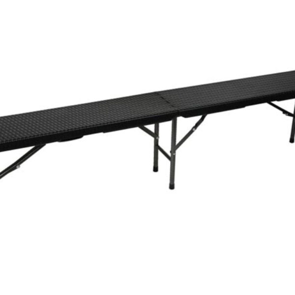 Perel Klappbare Bank - Rattanoptik - 180 X 25 X 43 cm Haus & Garten