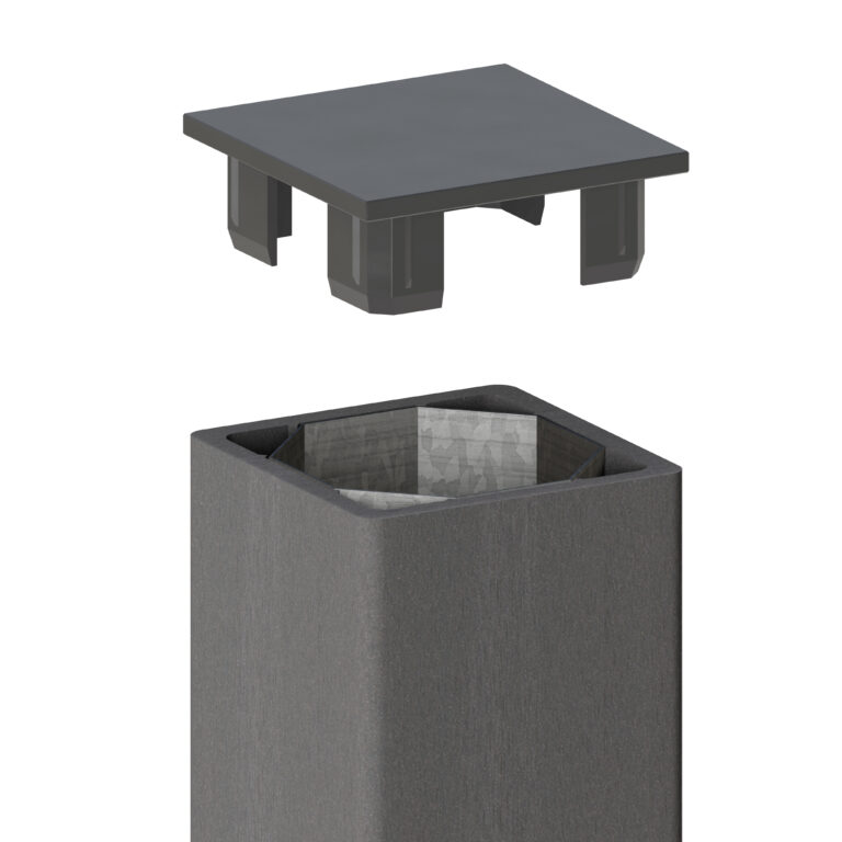 Pfosten WPC mit Metallkern Anthrazit 100cm
