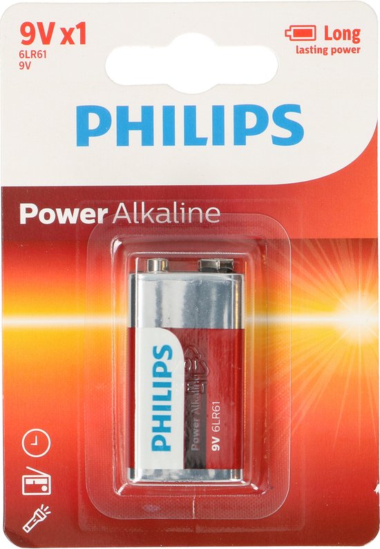 Philips 6LR61P1B - 9V E Batterie - 1 Stück Elektronik