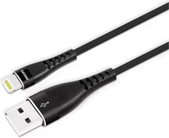 Philips Ladegerät USB DLC5204V/00 - 120 cm - Lightning - Apple - Schwarz Elektronik