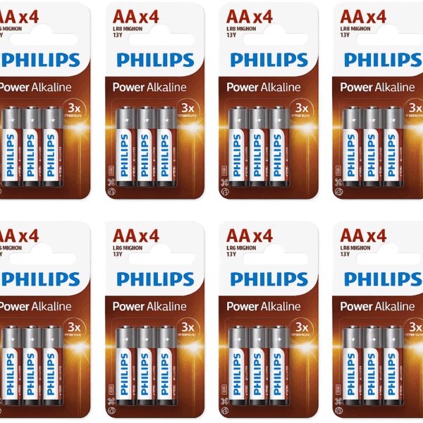 Philips Power Alkaline - AA-Batterien - 16 Stück - Angebotspaket Elektronik