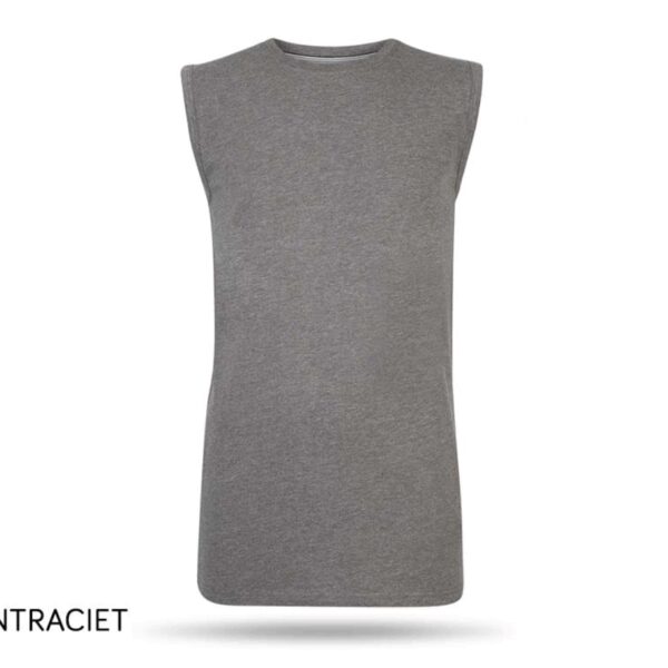 Pierre Cardin T-Shirt ohne Ärmel - Dunkelgrau - Groß Kleidung