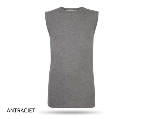Pierre Cardin T-Shirt ohne Ärmel - Dunkelgrau - XXL Kleidung