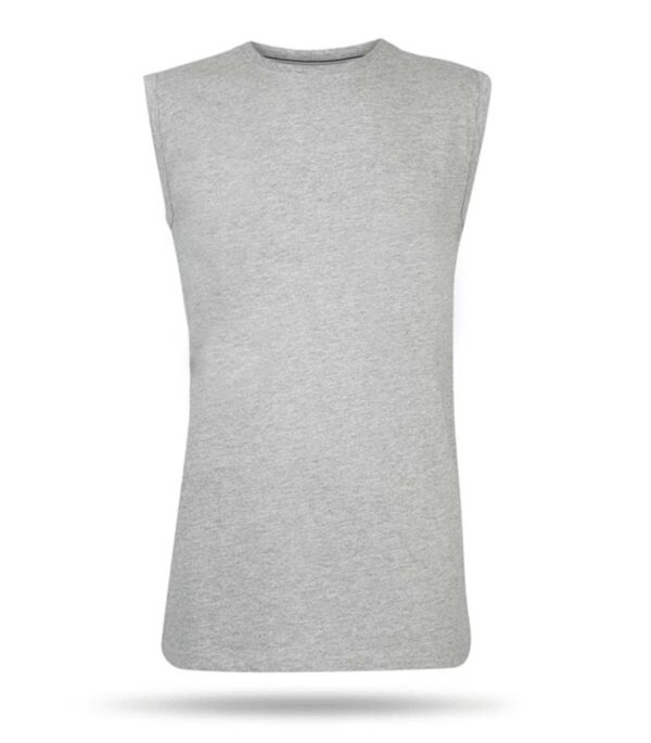 Pierre Cardin T-Shirt ohne Ärmel - Hellgrau - Groß Kleidung