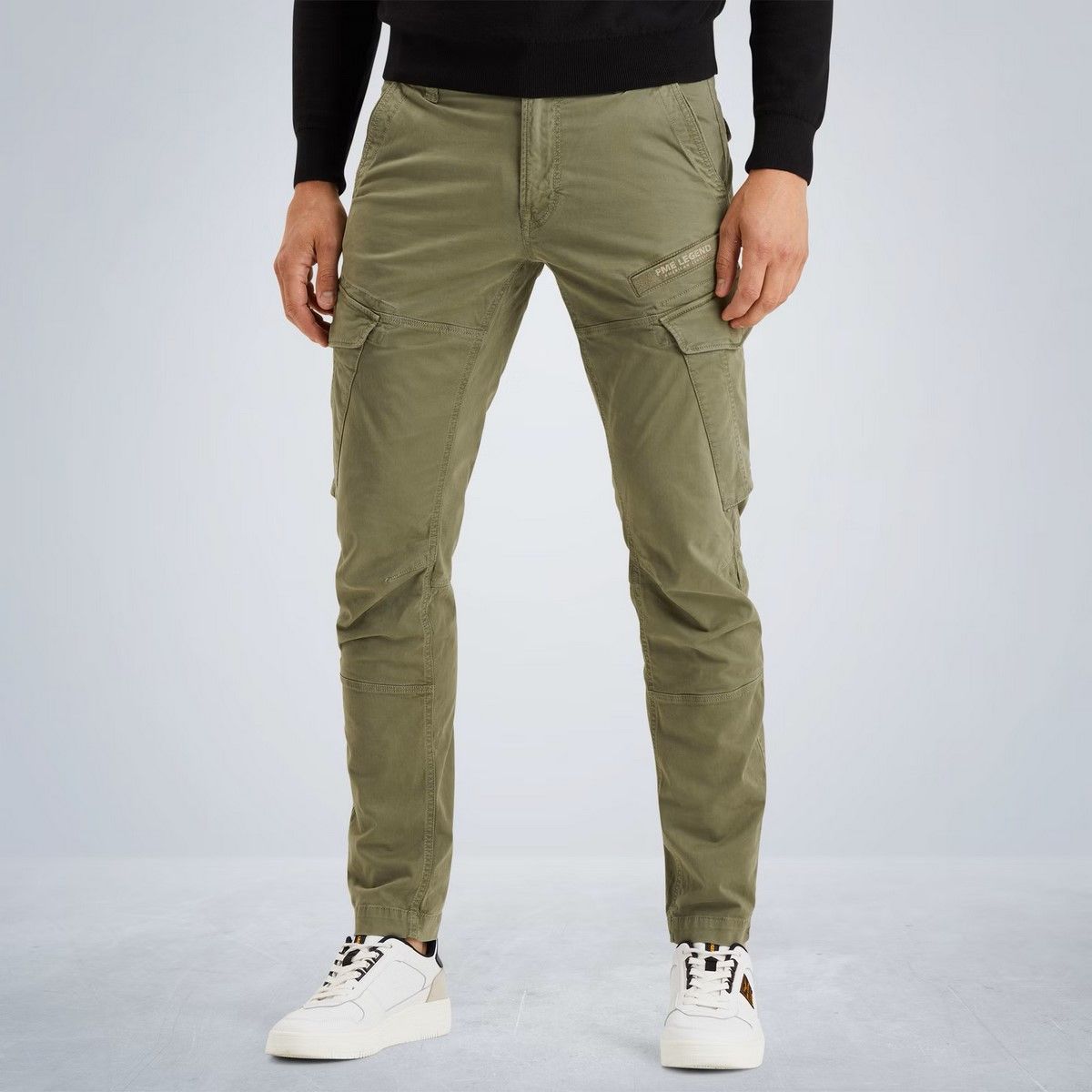 PME Legend NORDROP Cargohose Stretch Twill Lang Grün - 97% Baumwolle PME Legend NORDROP Cargohose Stretch Twill Lang Grün - 97% Baumwolle