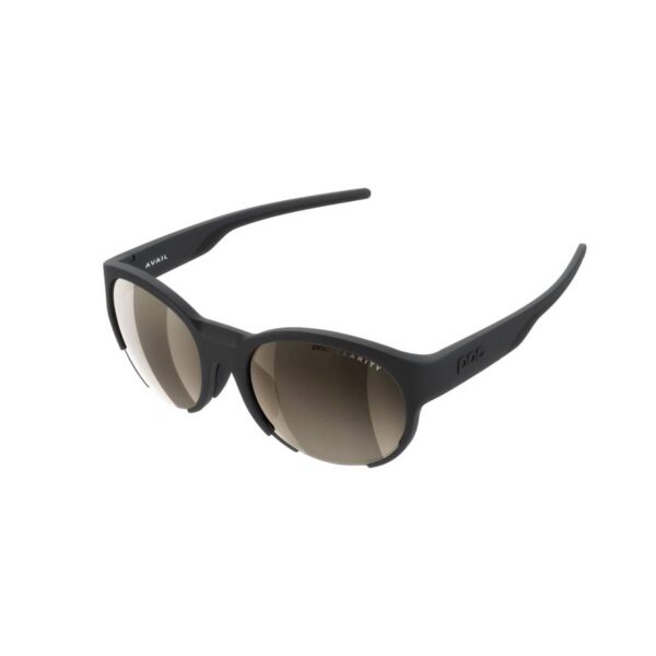 POC Avail Schwarze Brille mit Braunen Gläsern Laufbrillen