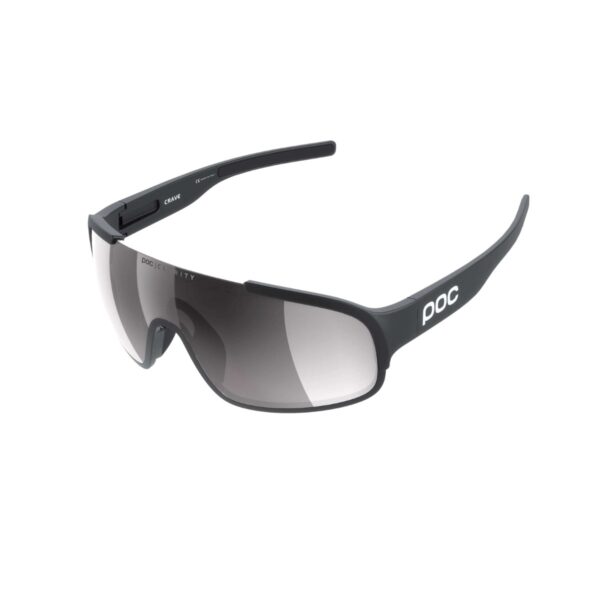 POC Crave Black Glasses mit silberner Linse Fahrradbrillen