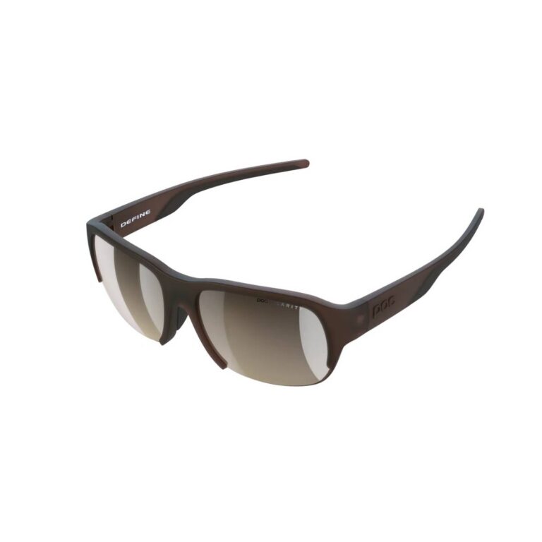 POC Define Dunkelbraune Brille mit Braunen Gläsern Laufbrillen